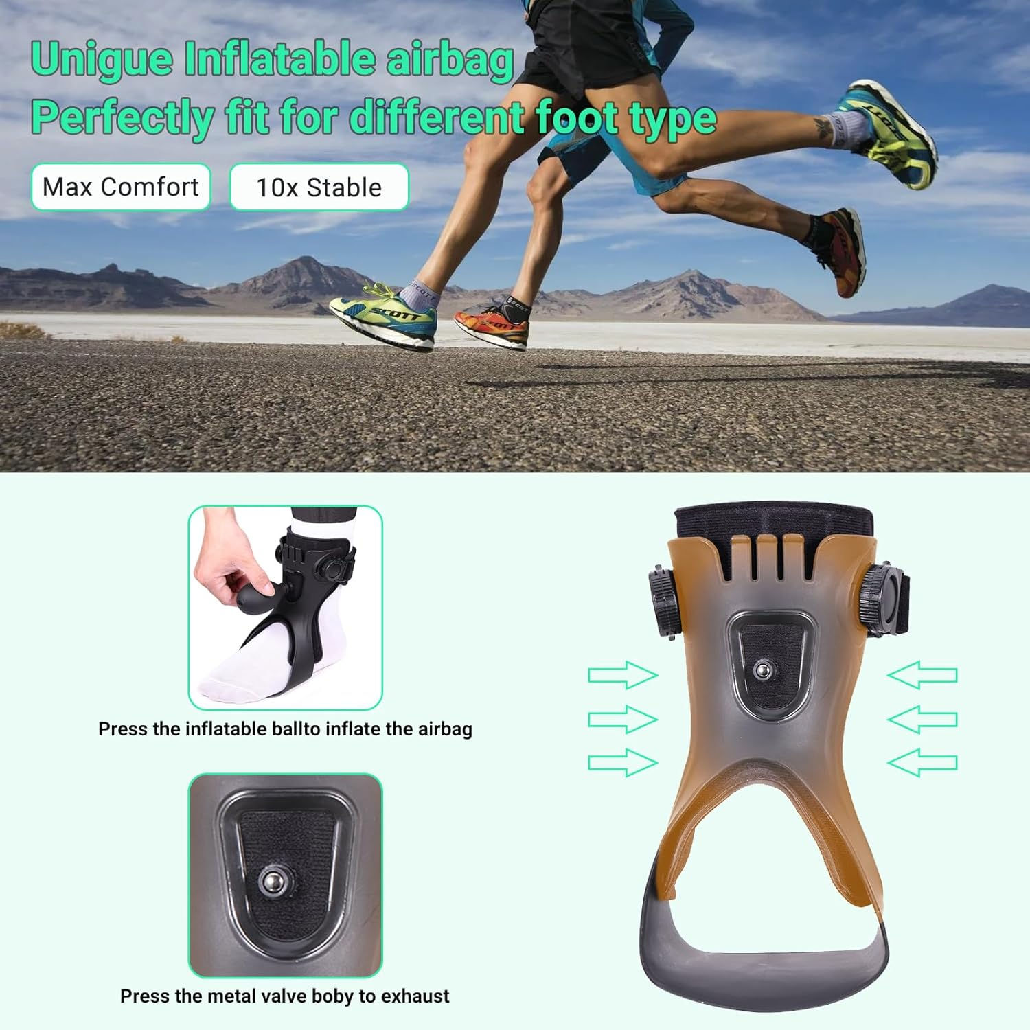Ankle Foot Orthosis Brace for Foot Drop,Afo Ankle Brace Foot up Stabilizer for Hemiplegia, Ankle Support Shoes Walking for Stroke Rehab Training at Home (L, LEFT) image number 5