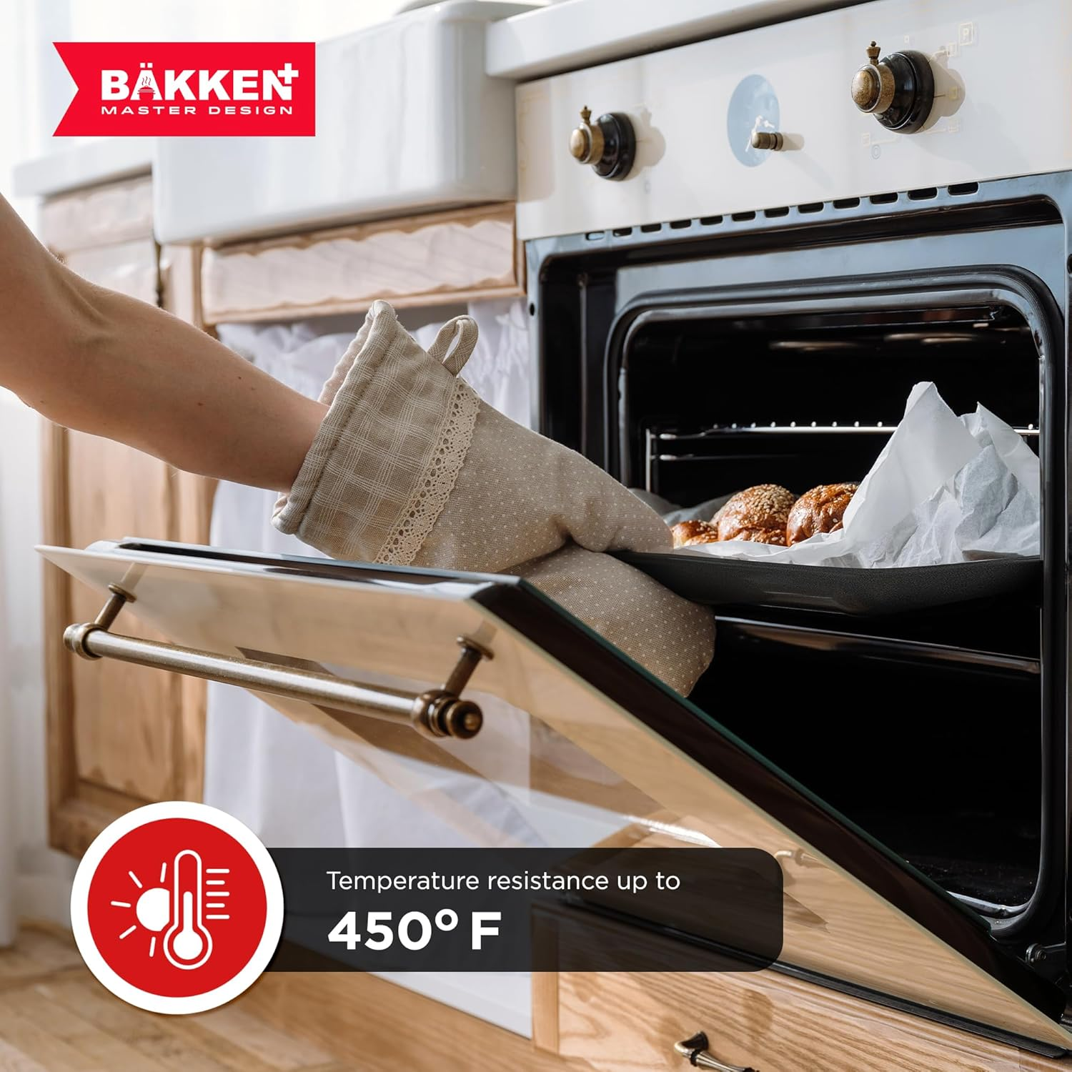 Bakken Swiss - Bakeware Set &ndash; 6 Piece &ndash; Stackable, Deluxe, Non-Stick Baking Pans for Professional and Home Cooking &ndash; Carbon Steel, Gray Stone Coating image number 5