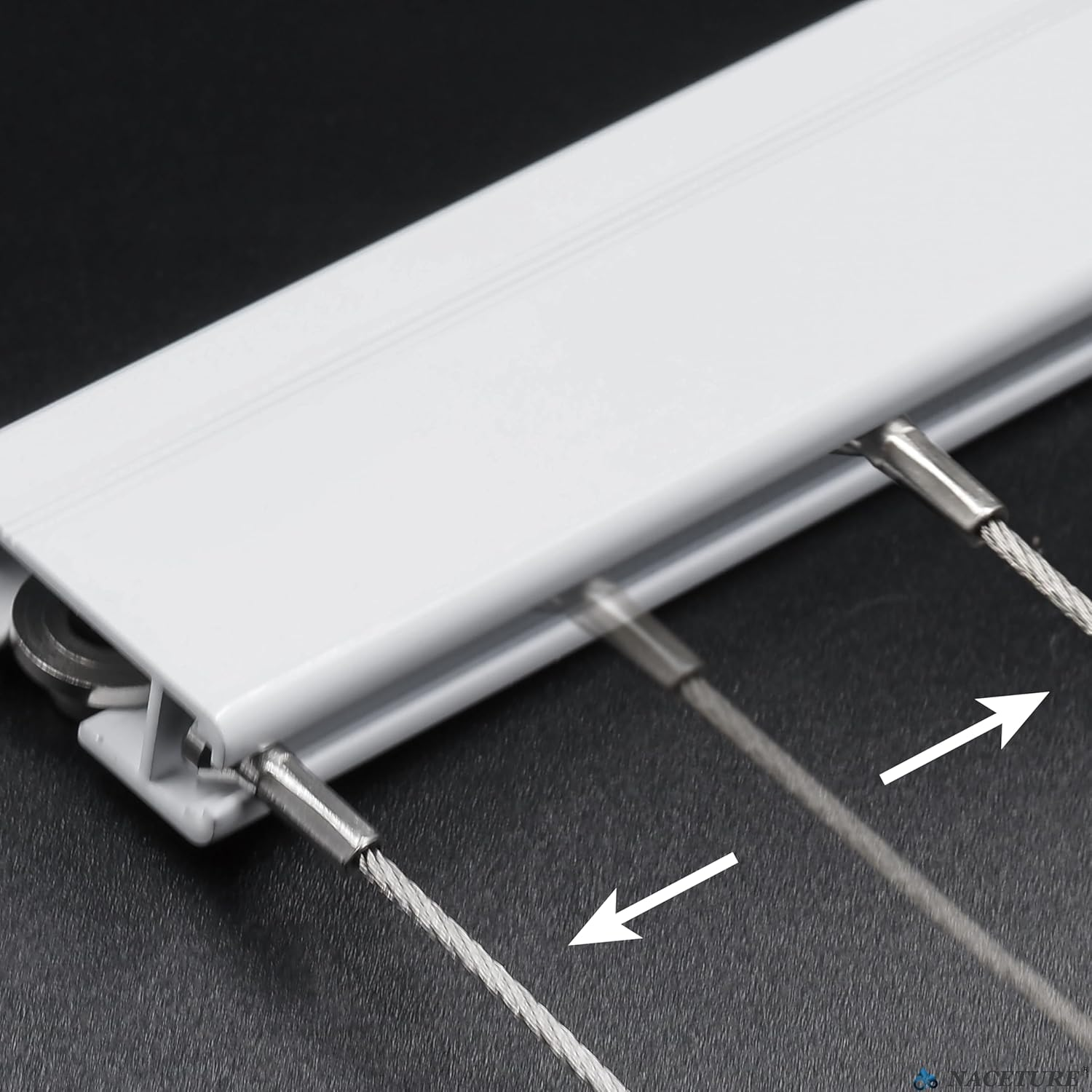 Picture Rail Hanging System- Innovative Art Hanging Rail System Including 4 Pcs 24" Picture Rails, 4 Pcs 2M Picture Rail Hooks & Installation Hardware- Elegant Picture Hanging Kit for Gallery image number 6