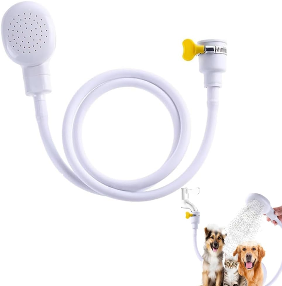 Portable Rubber Tube Nozzle, Portable Faucet Sprayer, Shampoo Sprayer Handheld Shower Head Spray Hose for Bathing Baby,Pets,Washing Hair,Rinsing Vegetables image number 6