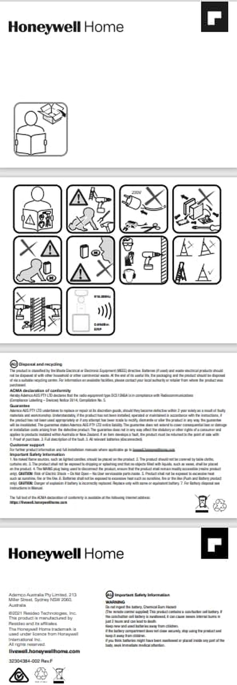 Friedland Illuminated Door Bell Press