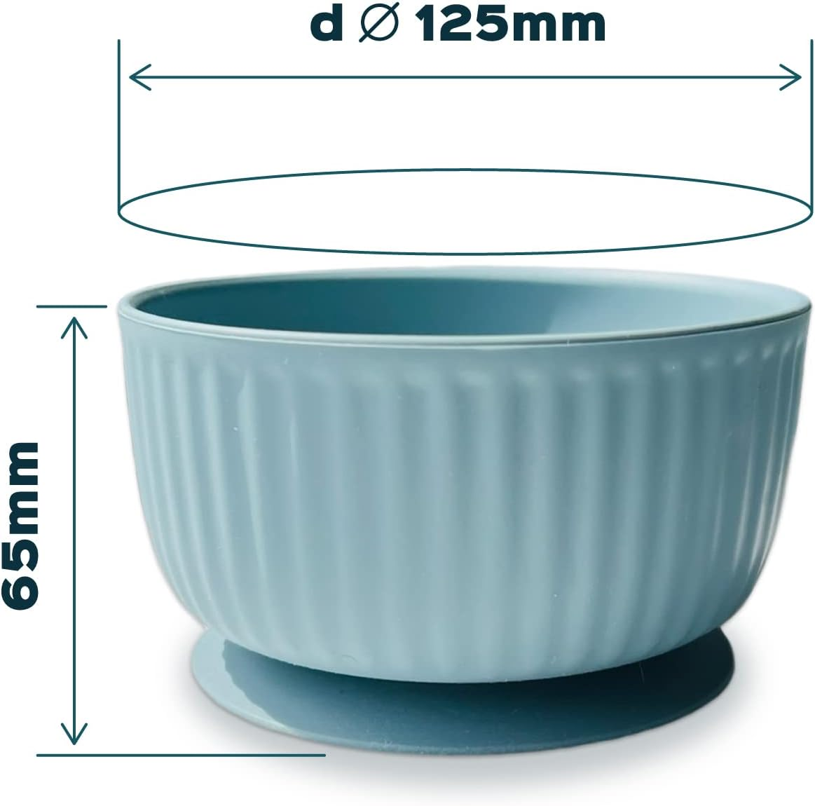 Cat Bowls with Suction Cup 13 Oz &mdash; Elevated Silicone Pet Dish with Non-Slip Bottom for Dry Food, Wet Food and Water &mdash; Silicone Water Bowl for Small Dog, Rabbit, Kittens &mdash; Microwave & Dishwasher Safe - Grafit image number 6