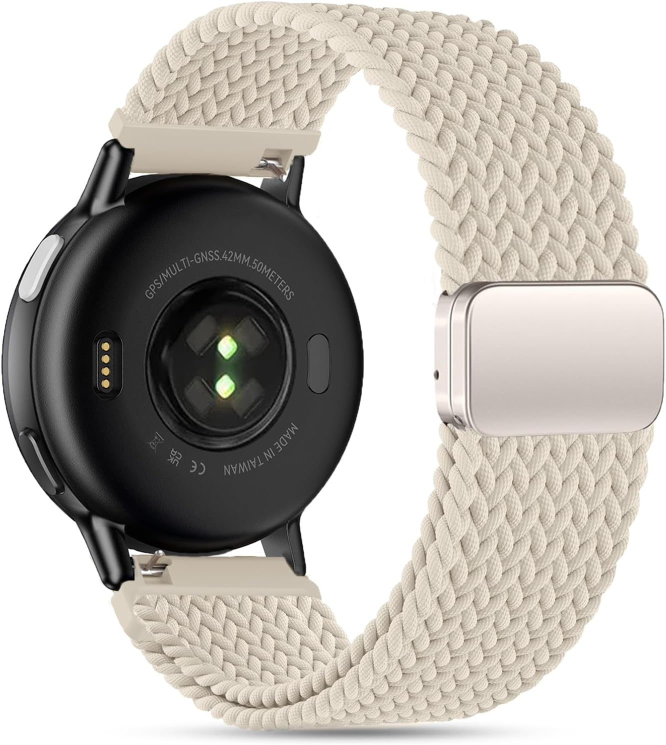 Everact 20Mm Magnetic Braided Watch Bands Compatible with Garmin Vivoactive 5/Vivoactive 6/3/3 Music/Venu Sq 2/Venu, Quick Release Nylon Soft Sport Stretchy Strap for Forerunner 55/165/245/645