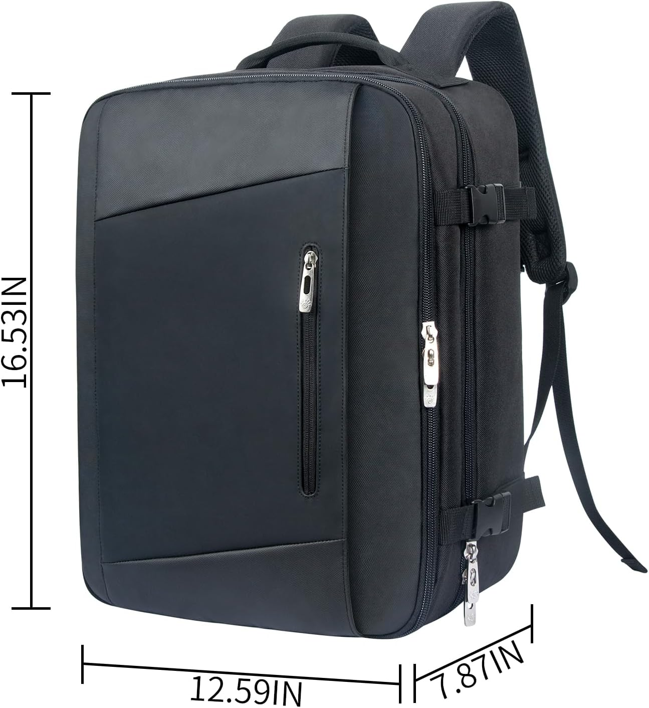 Hap Tim Travel Backpack for PS5 Console, Padded Protection Playstation 5 Carrying Case, Large Capacity for Laptop, PS5 Controller, Headset, Game Discs and Accessories, Black （AU-2306） image number 3