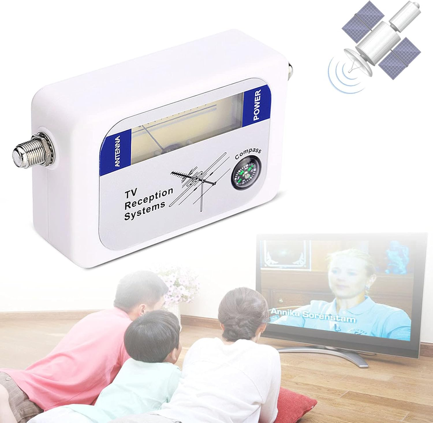 TV Meter, Mini Digital Antenna Finder, Terrestrial TV Antenna Strength Meter Detector Receiver, for Remote Satellite Antennas image number 5