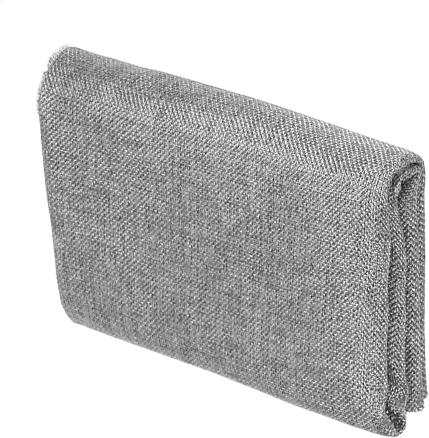 Hobngmuc Speaker Dustproof Mesh Cloth | Transparent Mesh Cloth for Guitar Case | Great Sound Permeability Fabric Replacement for Audio Panels, Media Cabinet, Home, Stage - Khaki image number 3