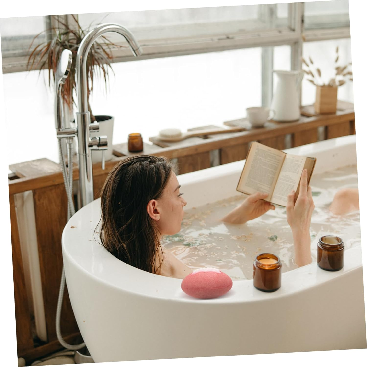 BCOATH 3Pcs Colored Bath Salt Bombs Aroma Bathing Salt with Essential Oils Skin Moisturizing Relaxing Experience for Smooth Glowing Skin for Bathtime Relaxation