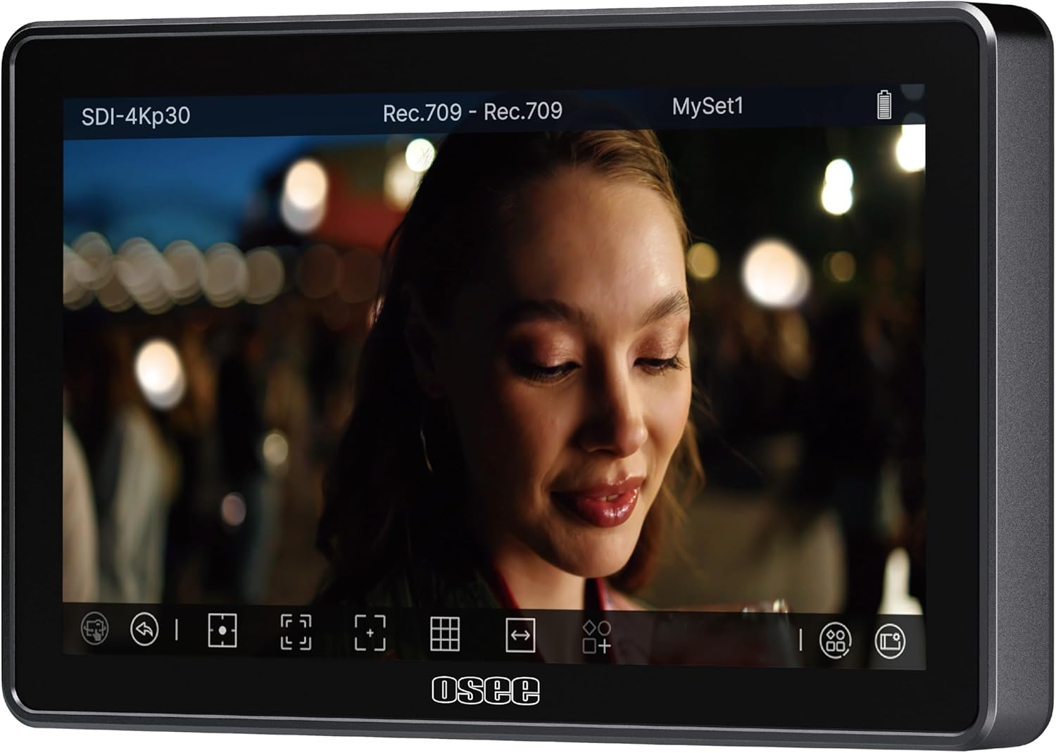 Osee G7 Pro DLSR Camera Monitor 4K 3000Nits 7 Inch Touch Screen Video Field Monitor with Camera Control, 3G-SDI HDMI In/Out, 3D-Luts, Touch to Focus, New UI Flexible Power Supply image number 3