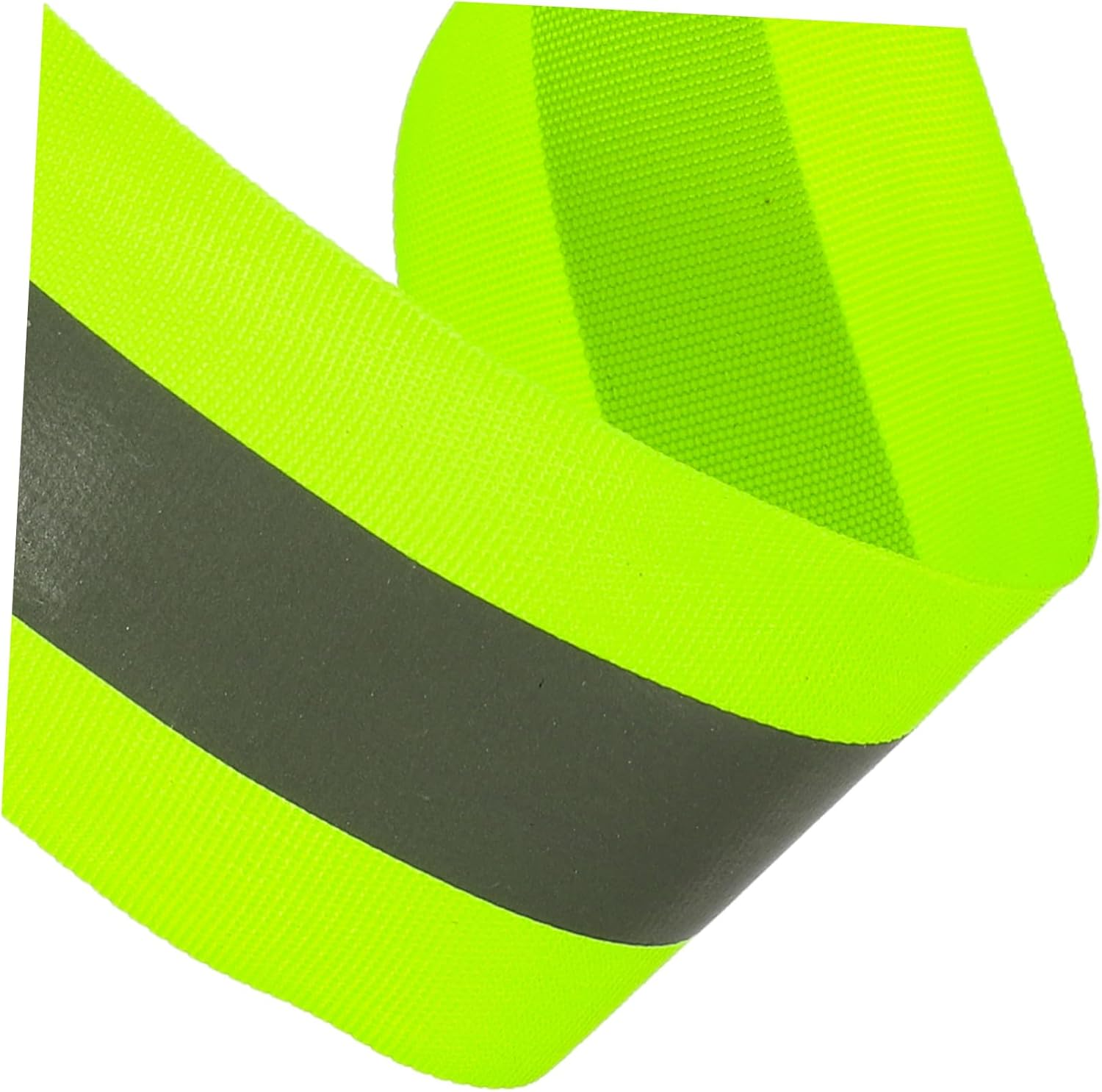 High Visibility Fluorescent Reflective Safety Tape 1.96 X 0.79 Fabric Caution Warning Strips 16.4 Roll for Night Outdoor Use and Bicycle Visibility image number 4