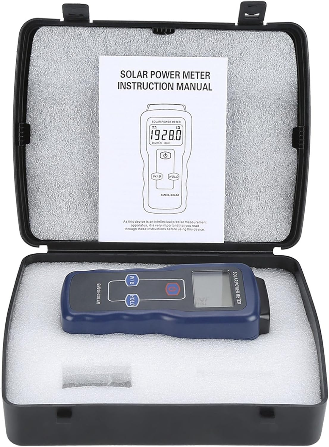 Digital Solar Power Meter, Sun Light Radiation Measuring Tester, Digital Solar Energy Meter, for Meteorology Physical Optical Experiments image number 3