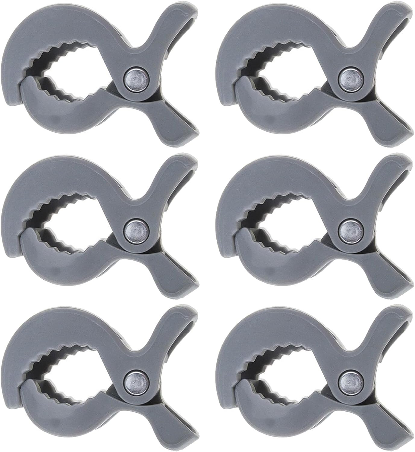 WADY Stroller Pegs to Hook Muslin Sun Shade to Canopy, 6 PCS Car Seat Cover Clips, Nursing Cover, Pram Toy Holder, Plastic Universal Clip, Blanket Clamp, Stroller Clips Buggy Accessory (Black)