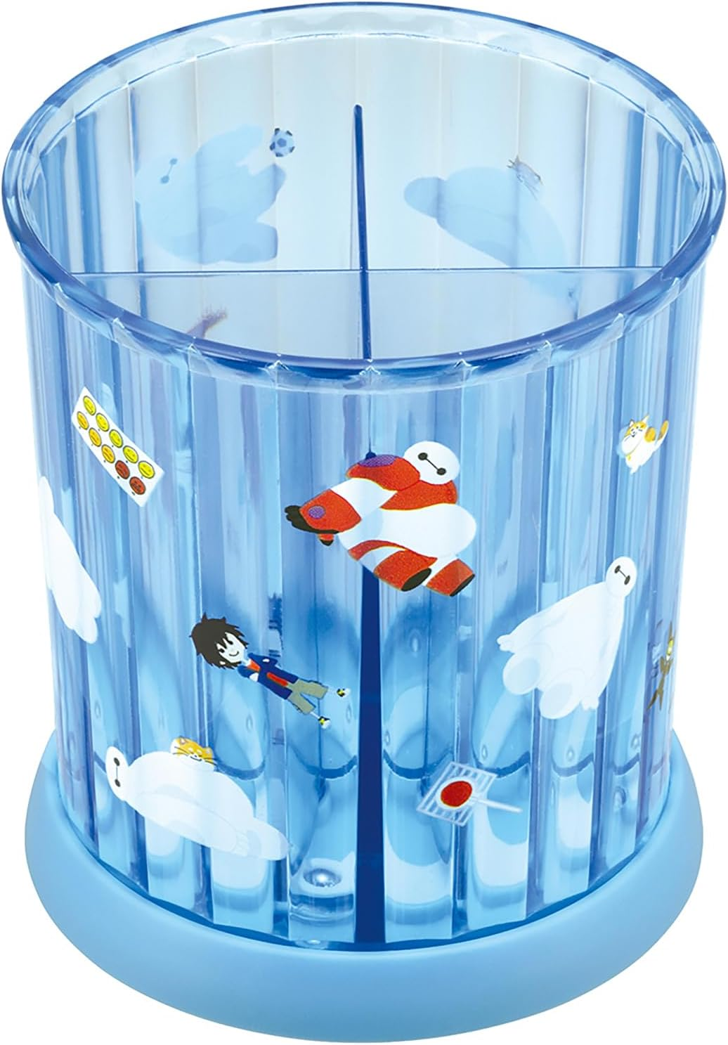 Skater SRS1-A Rotating Accessory Stand, Diameter 3.9 Inches (10 Cm), 4 Divided Compartments, Disney Bay Max