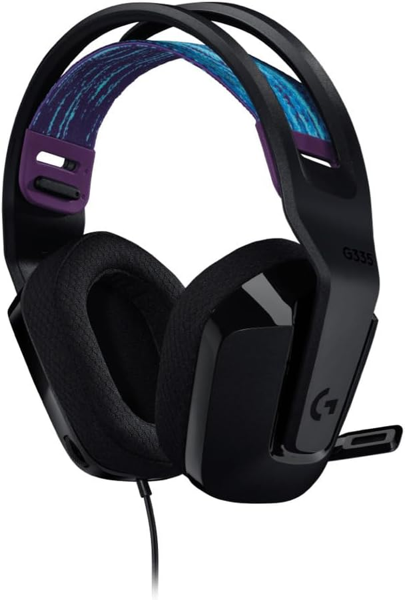 Logitech G G335 Wired Gaming Headset, Black image number 3