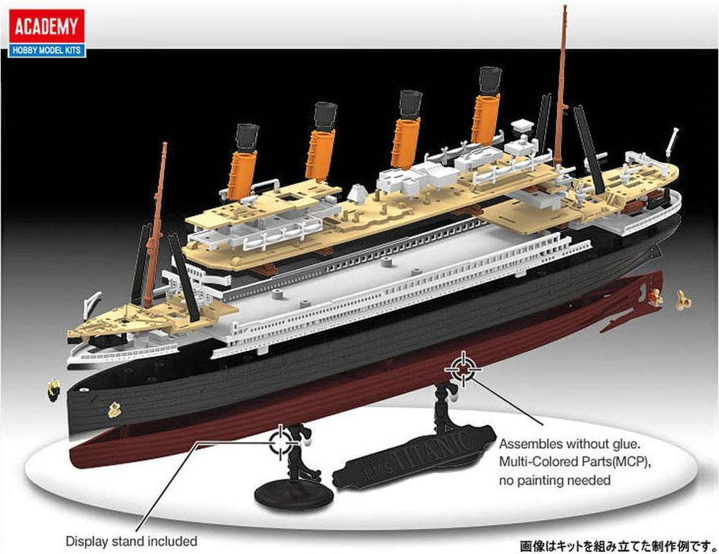 Academy 14217 1/1000 RMS Titanic MCP Model Kit
