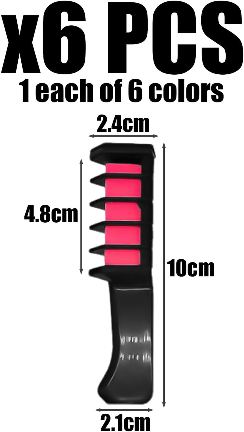 6 Hair Pieces Comb, Hair Dye Mug, Hairstyle Making Tools, Children'S Style Comb, Creative Hair Salon Tools image number 2