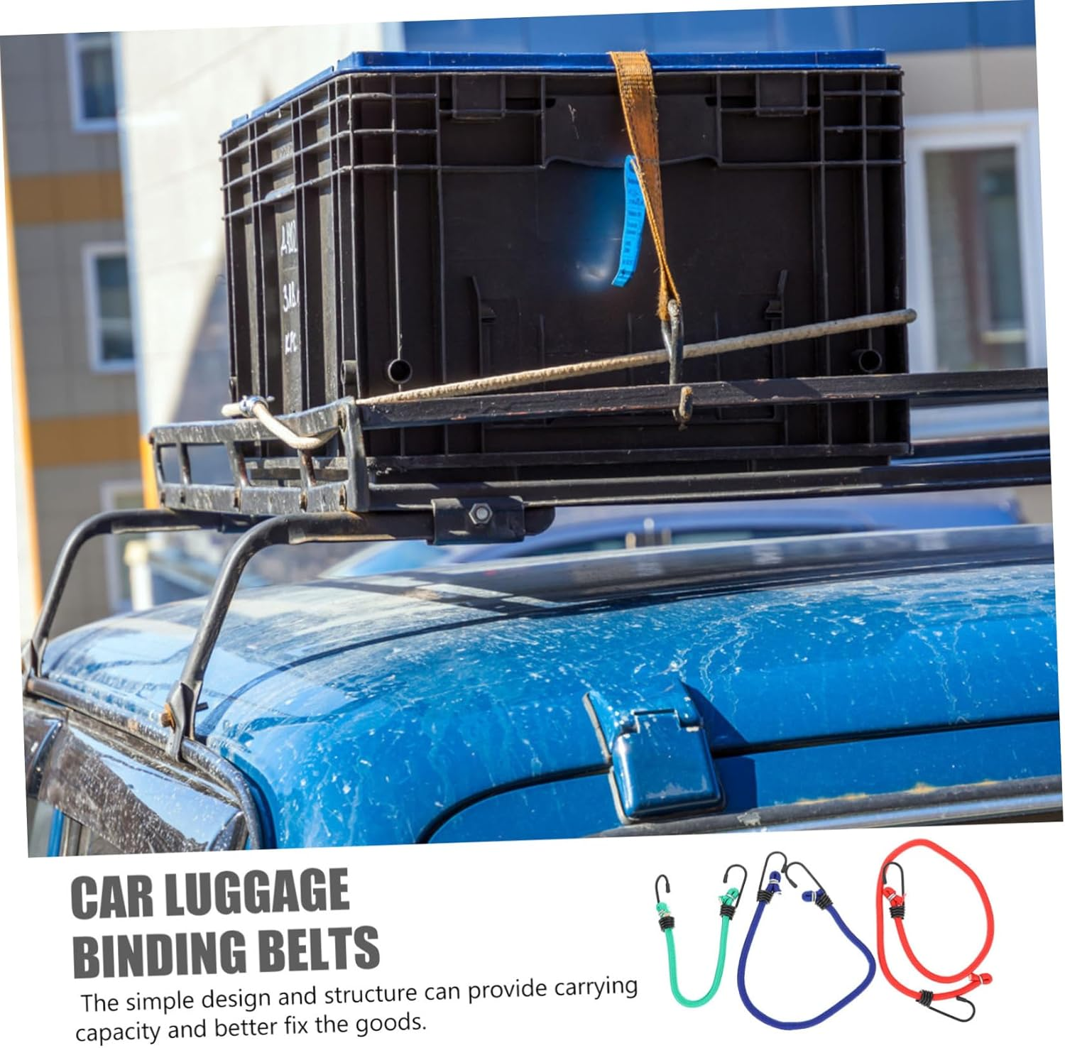 Hoement 10Pcs Elastic Cargo Straps Hooks Versatile Luggage Tie down Belts for Motorcycles Rvs and Trailers for Secure Binding image number 5