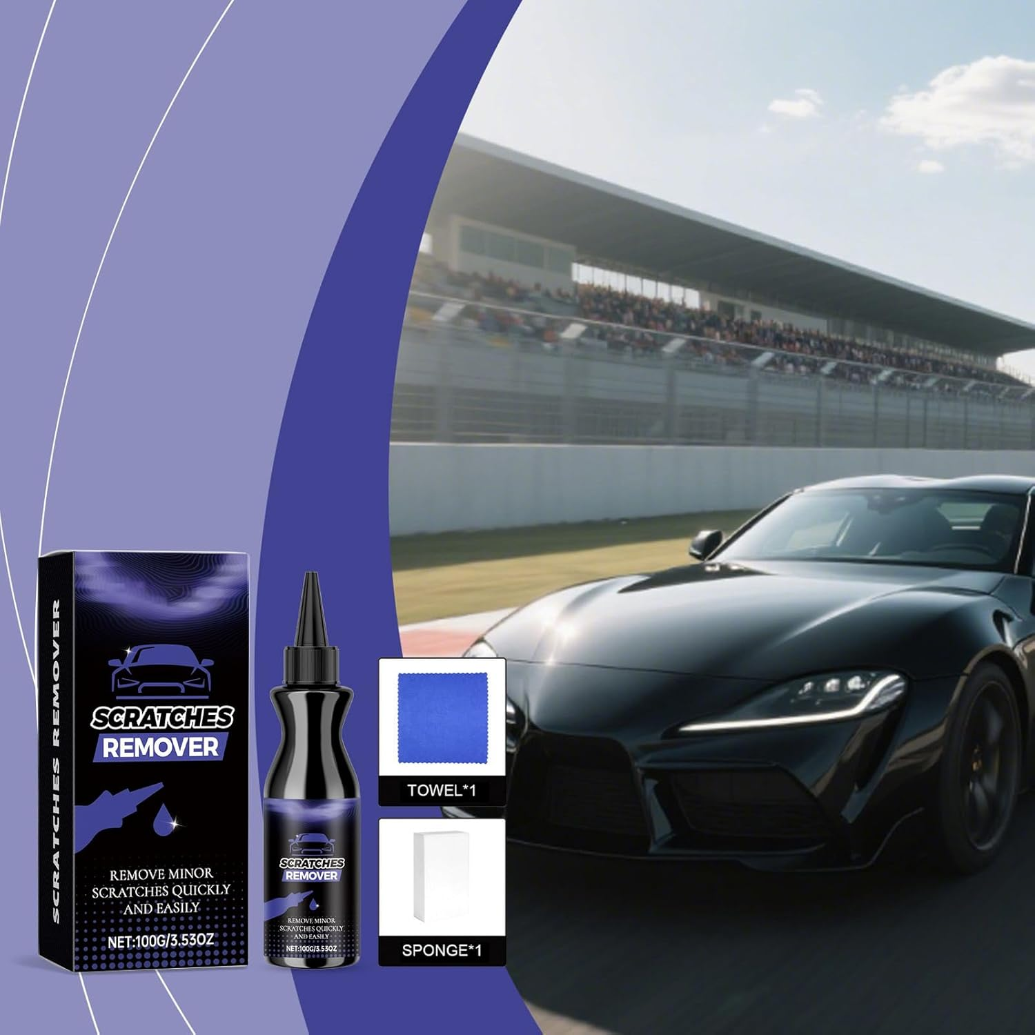 Scratch Remover for Vehicles - Automotive Paint Polishing Product | Vehicle Polishing Agent | for Car Owners Truck Enthusiasts Detailers Fleet Managers Collectors Door Bumper image number 5