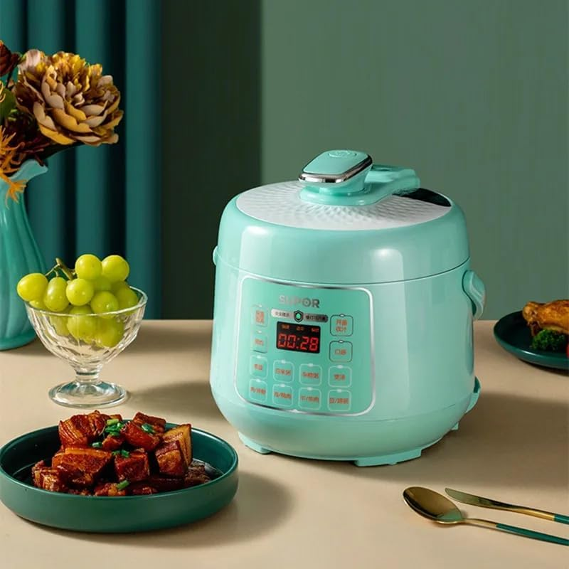 Electric Pressure Cooker 2-3 People Mini Smart Small Automatic Rice Cooker LCD Display Light Blue SY-25YC8010P image number 5