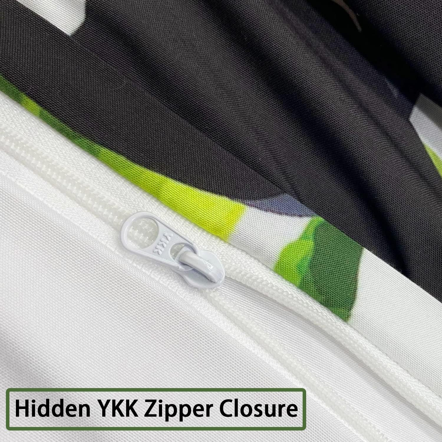 3D Duvet Cover Set for Single Double King Bed, Morbuy Cartoon Animal Printed Bedding Sets Boy Girl Bedroom Microfiber Duvet Set Quilt Case with Pillowcases (Bamboo Panda,180X220Cm) image number 4