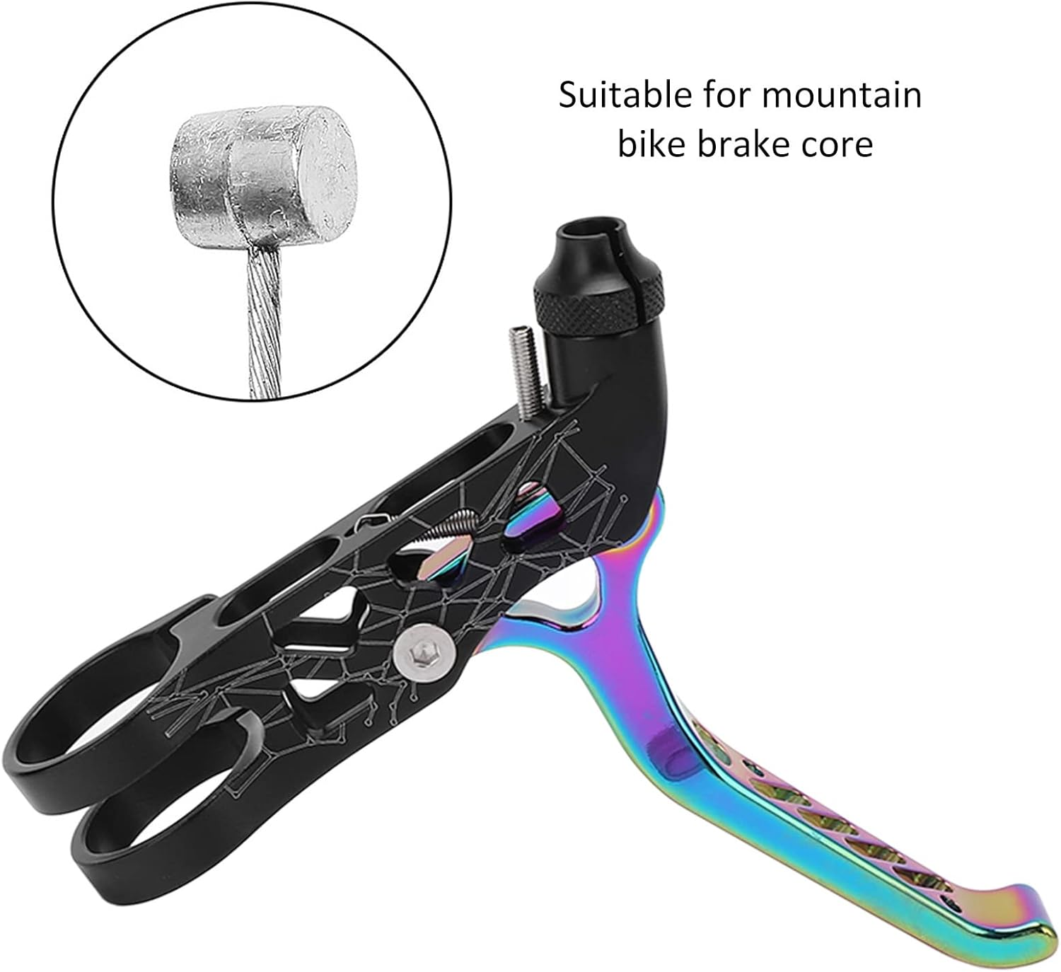 1 Pair Aluminium Alloy Cycling Hand Brakes Levers, 2.2 Cm Diameter Handle Brake Clutch Levers for Brompton 3Sixty Mountain Cycle (Multi Color) image number 4