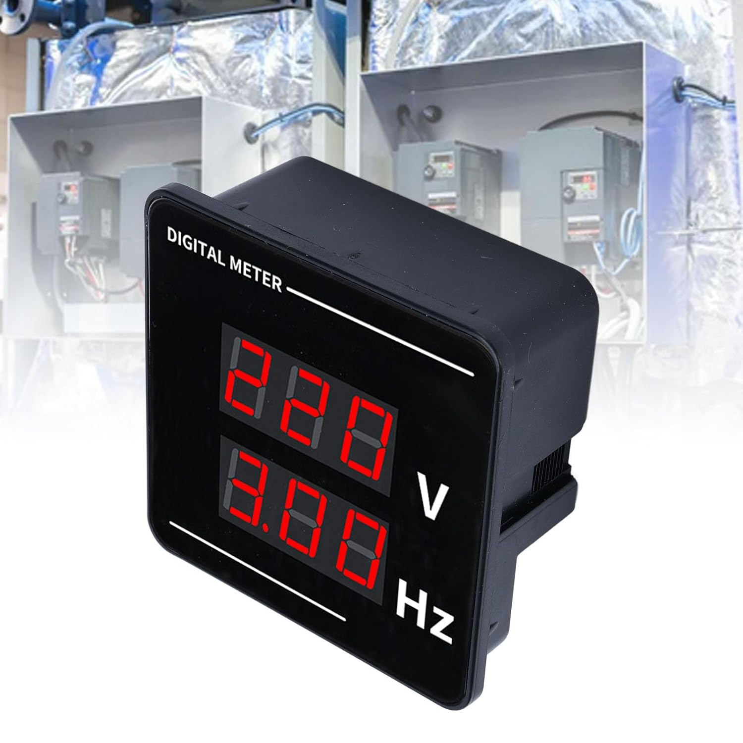 Digital AC Voltmeter Panel Mounting Meter, Digital Voltmeter Ammeter Panel, Voltage Amperage Tester with LCD Display, DC Voltage Voltage Indicator image number 2