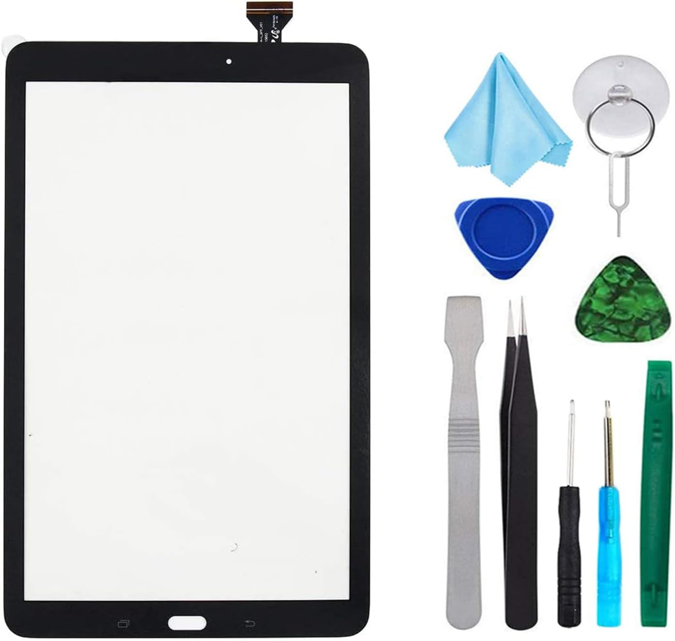 Black Touch Screen Digitizer for Samsung Galaxy Tab E 9.6" - Glass for SM-T560 SM-T561 T560 T561(Not Include LCD) with Tools + Pre-Installed Adhesive image number 2