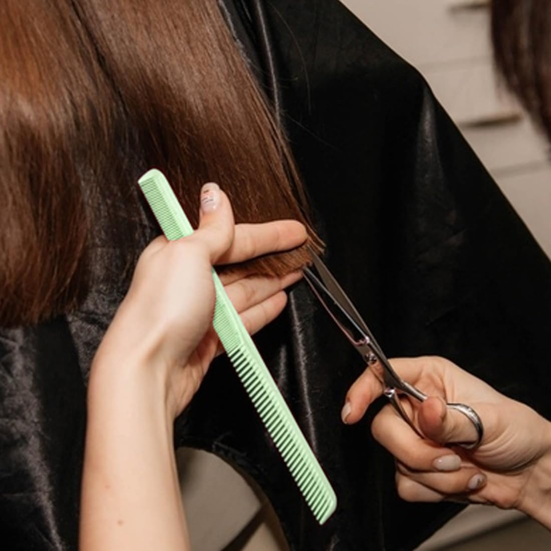 NHQZ Hairdresser Comb Set, Boar Bristles Beard Brush Men, round Brush, Curling Comb, Coarse Zinc, Sleek Brush, Beard Comb image number 2