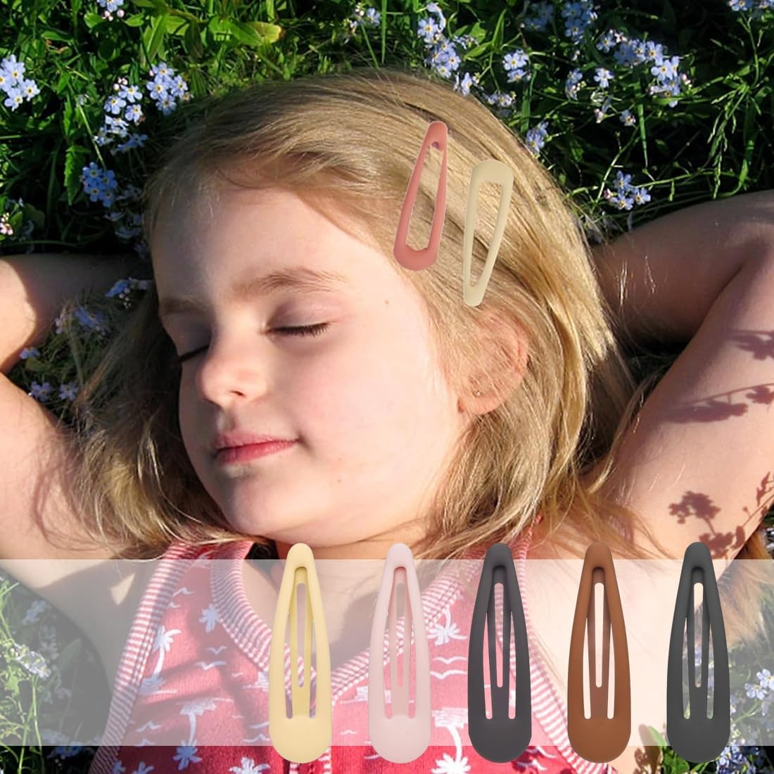 Pack of 30 Hair Clips, 3 Cm Hair Clips Girls, Barrette Hair Clips, Hair Clips for Girls, Hair Clips Metal, Hair Clips Children (Multi-Colour) image number 5