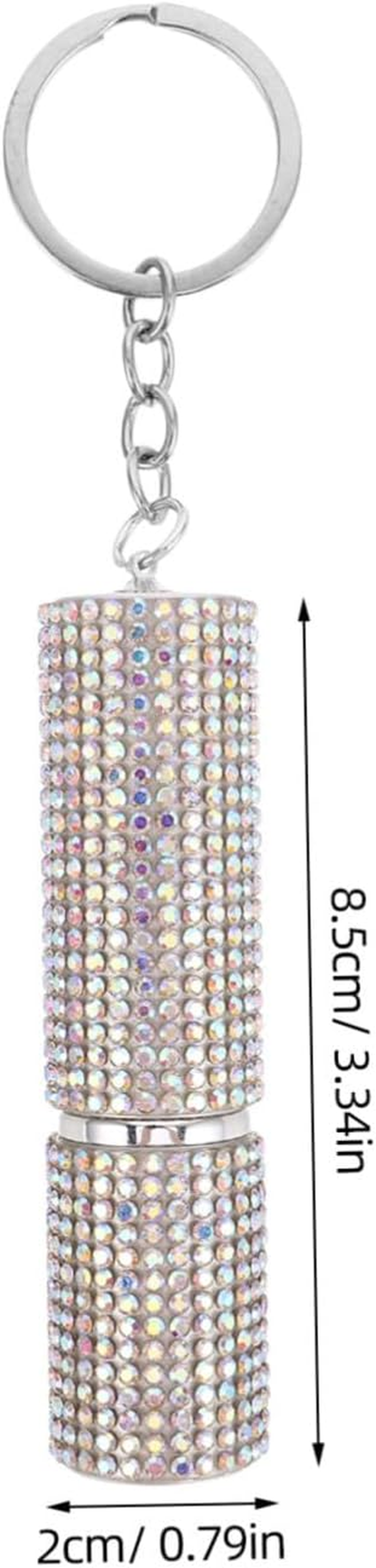 SAFIGLE Elegant Keychain Decorative Backpack Charms Bag Pendant Handbag Pendant Refillable Perfume Bottle Essential Oil Travel Spray image number 2