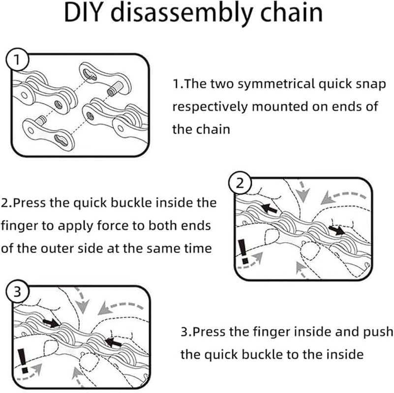 9 Speed Bike Chain 1/2&rdquo; X 11/128&rdquo; 116 Links Electroplated Rust Proof Mountain Bike Chain Carbon Steel Road Bike Shifting Chain Lightweight Cycling Chain with Power Lock Chain Connector image number 2