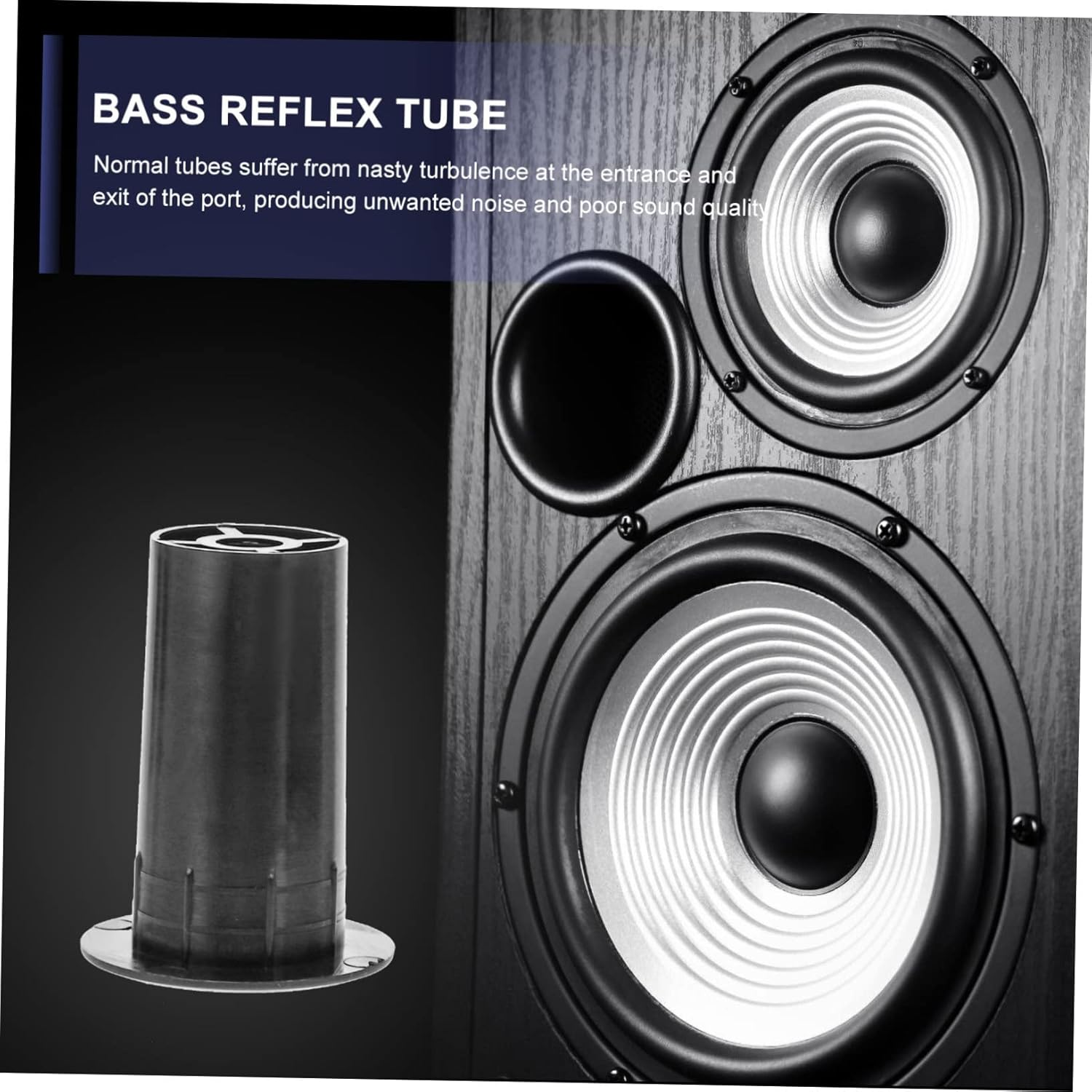 16Pcs Speaker Hole Outlet Cabinet Port Tube Abs Speaker Parts for Enhanced Bass image number 3