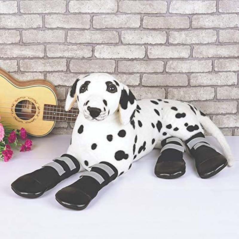 ZEEZ 66-3002 BK Waterproof Dog Boot Medium (6.6 X 7.8Cm), Black