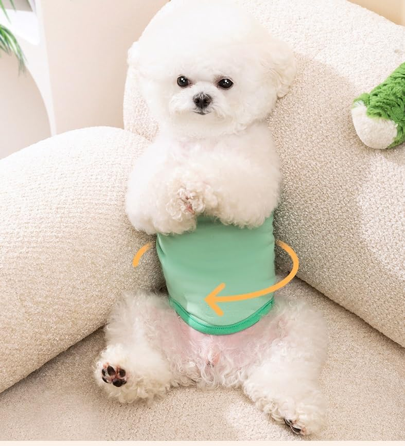 Dog Diaper,Male Dog Belly Bands Physiological Pants Washable Reusable,Adjustable and Leakproof Doggie Sanitary Panties for Small Medium and Large Dogs (L) image number 2