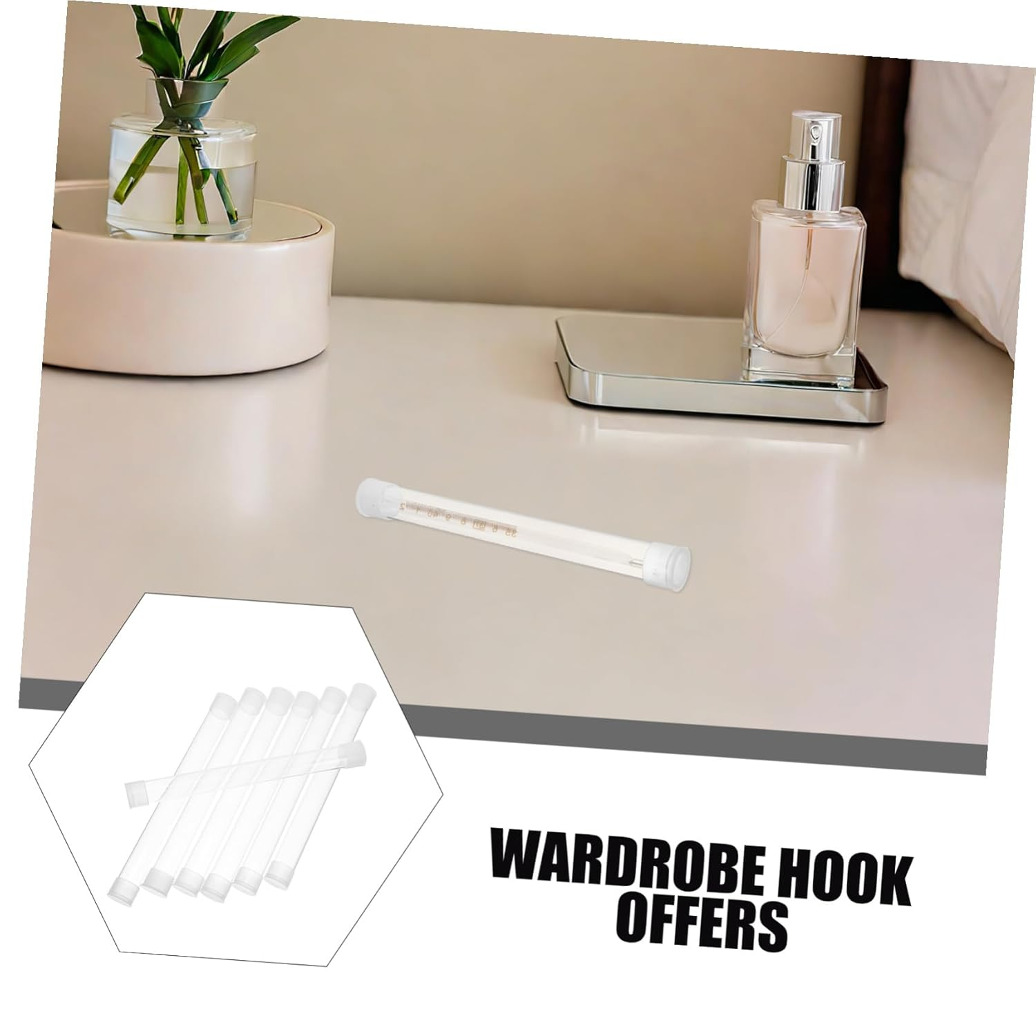 Iplusmile 10Pcs Thermometer Safety Case Transparent Plastic Tube Organizer for Home Office Travel Shock-Absorbing Protective Storage Container for Thermometers