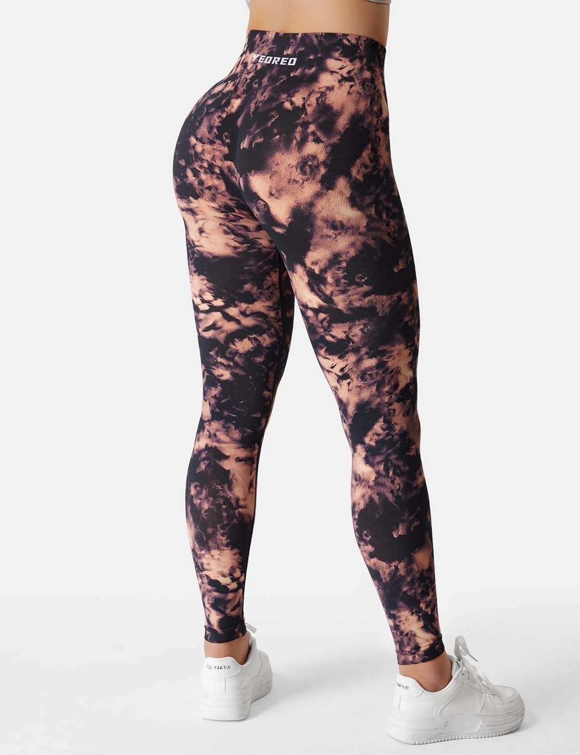 YEOREO Workout Leggings for Women Jada Leggings Scrunch Butt Lifting Leggings Seamless Screen Print Gym Yoga Pants image number 6