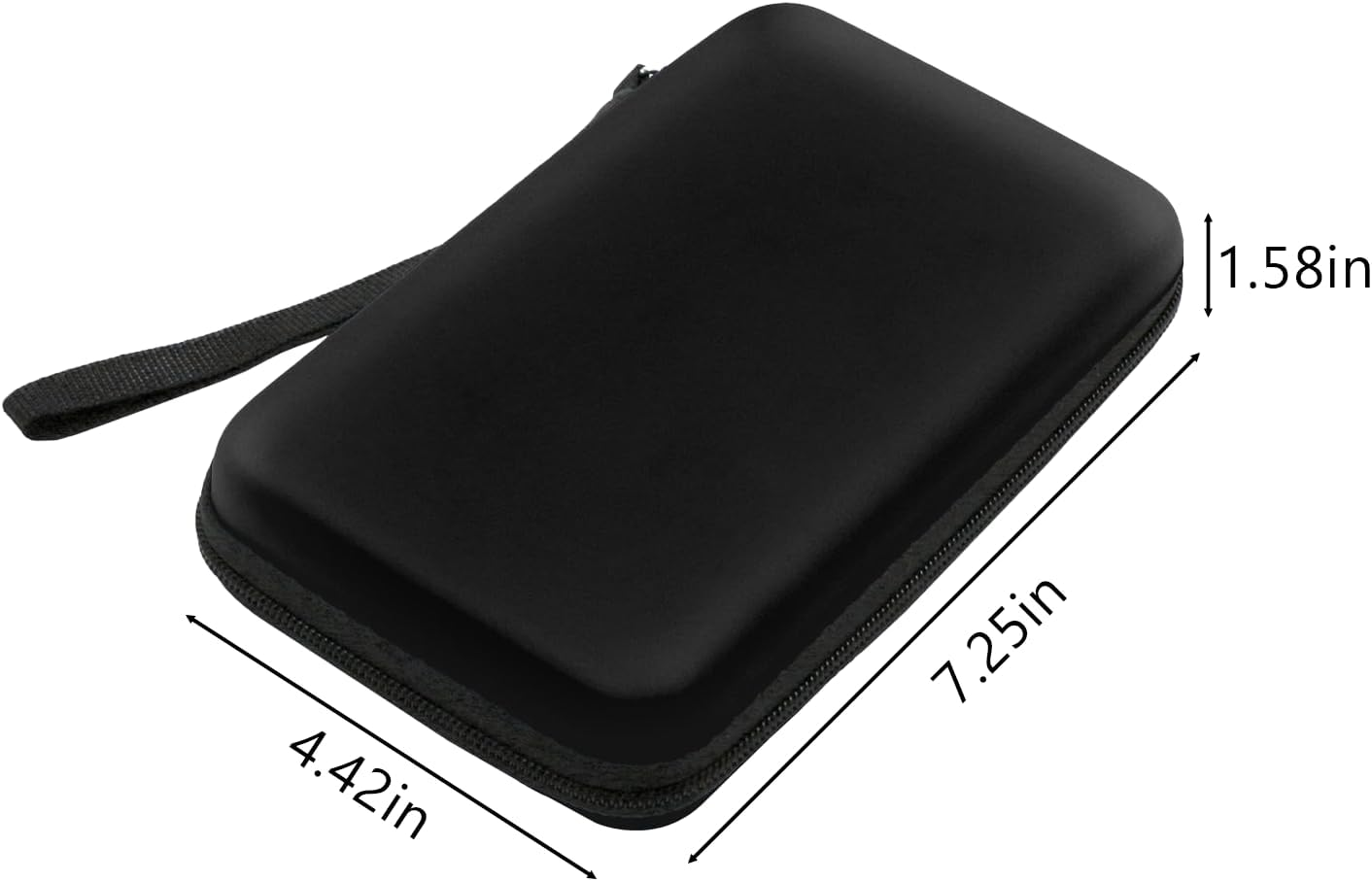 EVA Waterproof Hard Shell Protective Case, Compatible with Nintendo 3DS XL and 2DS XL, CEW 3DS, 3DS, 3DS LL, Dsi, DS Lite, Protective Travel Portable Bag with Detachable Wristband(Black) - Fengea