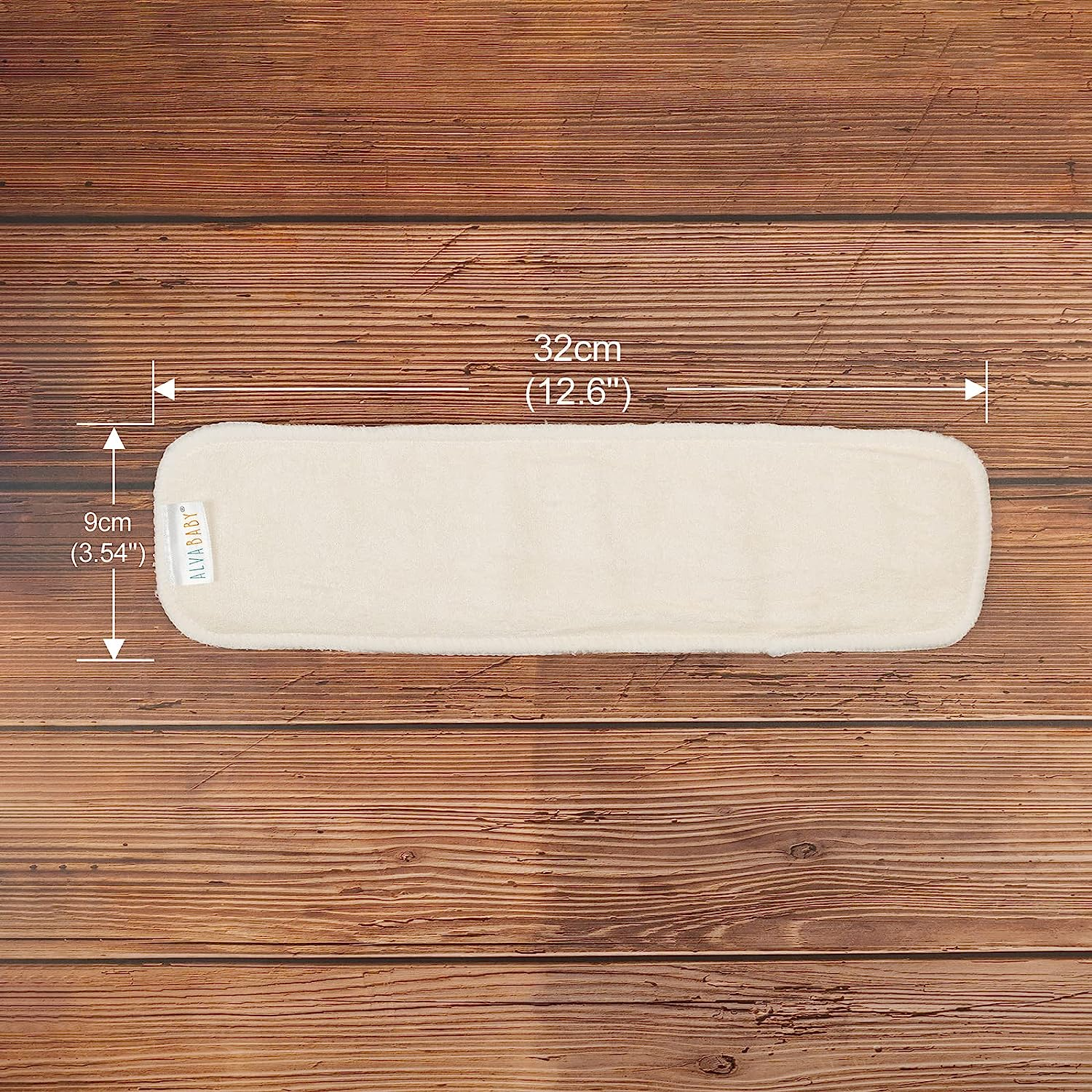 ALVABABY 12PCS Newborn Cloth Diaper Insert 4-Layer Bamboo&Microfiber Insert for Baby Boys and Girls 12SMB-AU image number 4
