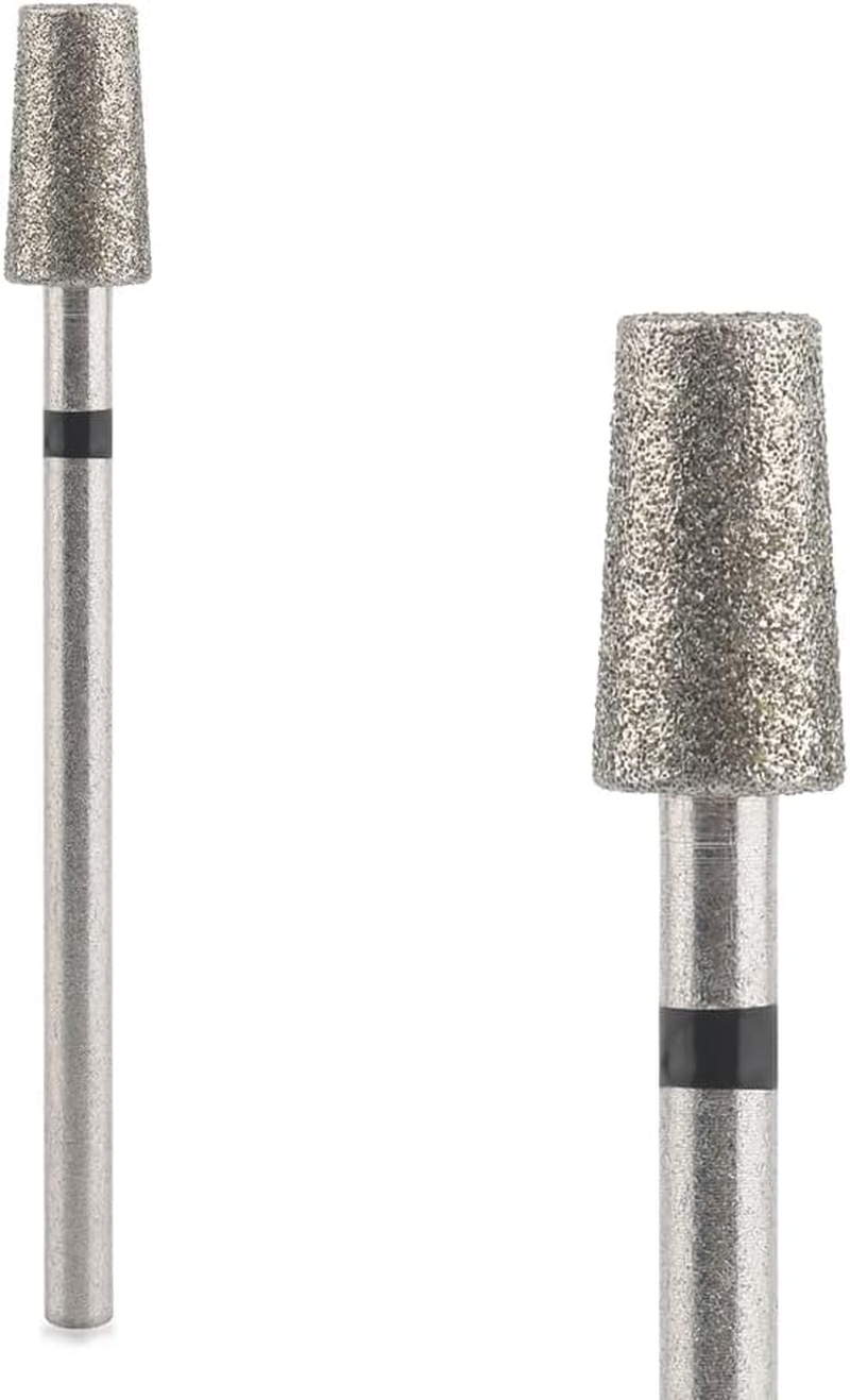 KADS Cuticle Nail Drill Bits Cuticle Bit for Nail Drill Diamond Drill Bits 3/32&rdquo; Professional Safety Cuticle Clean Drill for Electric Remove Cuticle Dead Skin (47D-M, Inverted Cone Shape)