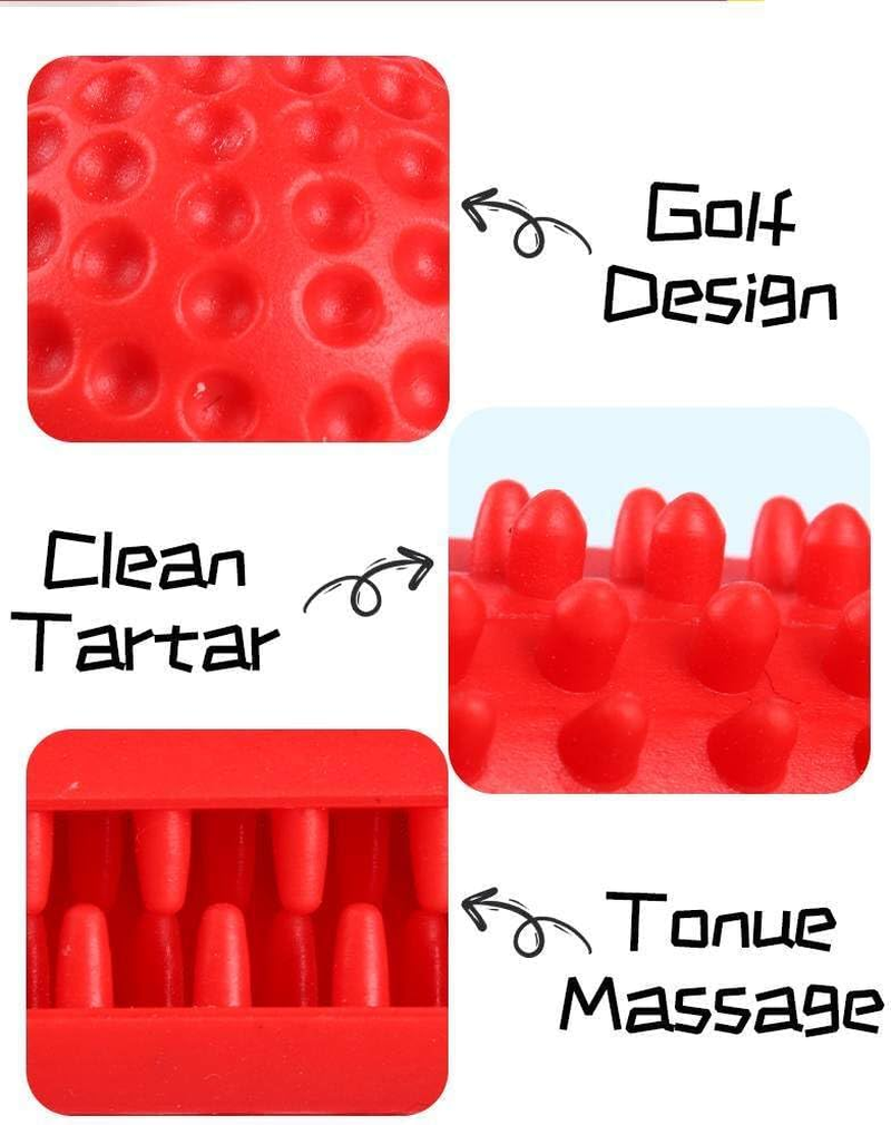 Patchy'S Pets Puppy and Dog Toothbrush Dental Chew Toy Bone, Teeth Cleaning, Teething, Soft Flexible Durable Rubber Dog Toys, Small Treat Holder, Puppy and Small Breeds, Non Toxic (Green) image number 1