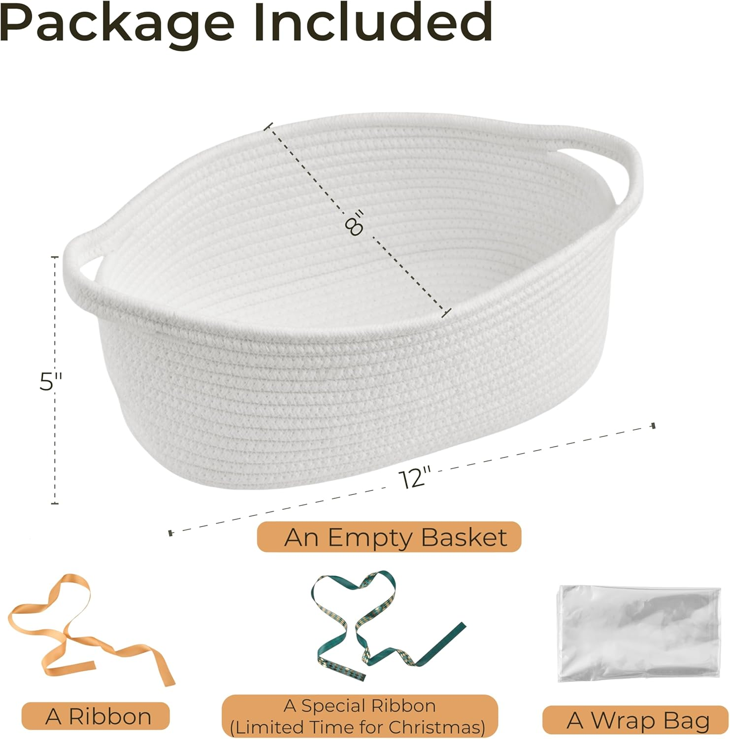 KDM Baby Gift Basket US off White