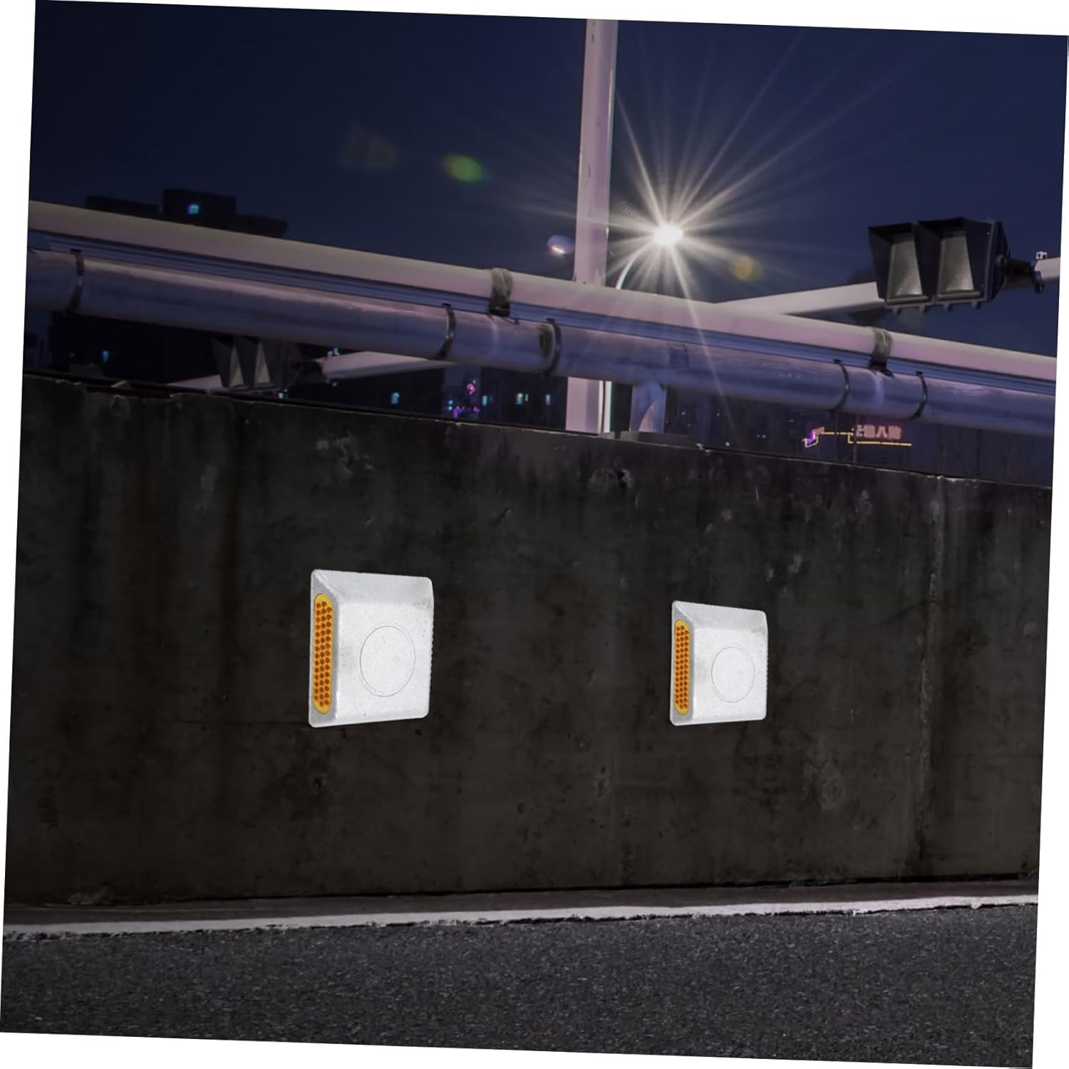 BESPORTBLE Reflective Road Sign Driveway Marker Reflective Strip Aluminum Safety Reflector High Visibility for Roads