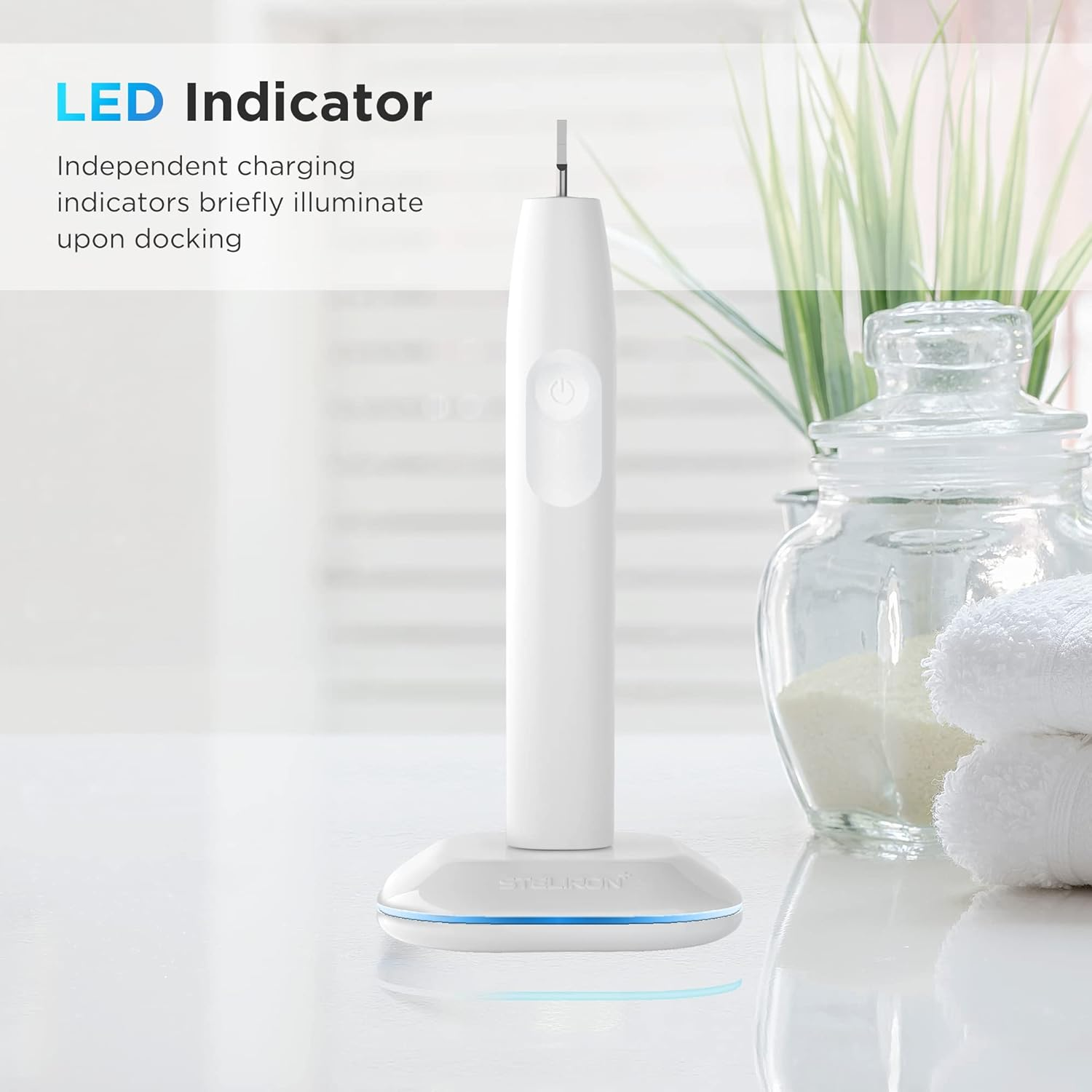 Galvanox Electric Toothbrush Replacement Charger for Braun Oral-B Electric Toothbrushes, Waterproof Inductive Base for Model 3757 - Portable Travel W/Built-In USB Power Cord (LED Charging Indicator) image number 3