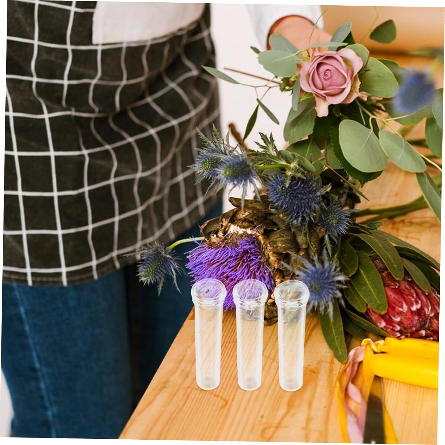 Yardenfun 200Pcs Flower Water Tube Nutrition Storage for Fresh Flowers Florist Supplies Easy to Use Water Container image number 6