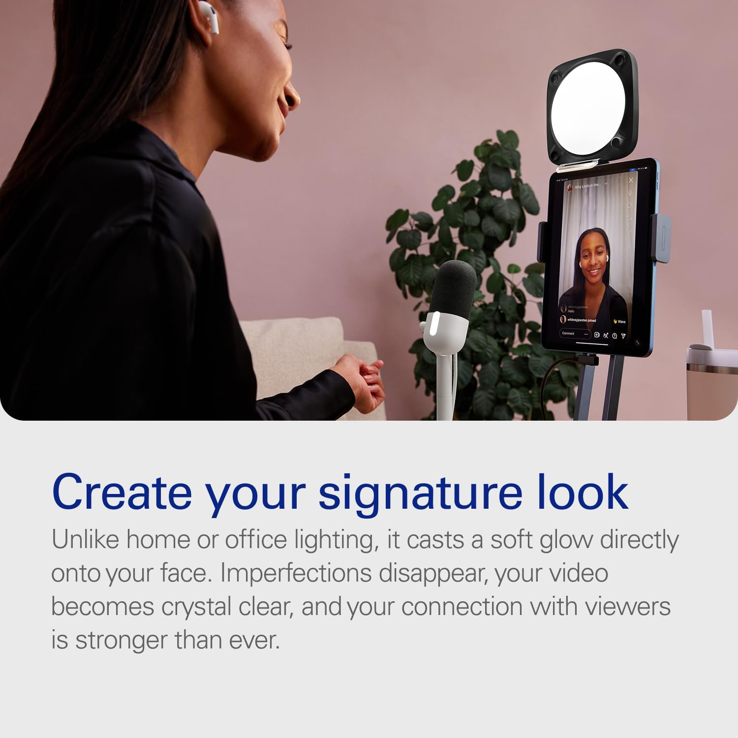 Elgato Key Light Neo &ndash; Professional Video Call Light, No Glare, Adjustable Monitor Mount, Manual or Wi-Fi Control, Office/Streaming, Teams/Zoom/Slack/Twitch/Youtube &ndash; Plug-&rsquo;N-Play on Laptop, PC, Mac - White image number 4