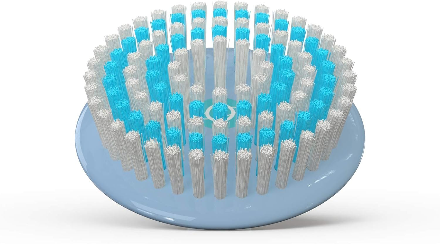 TAO Clean Replacement Sensitive Brush Head, Replacement Head (1 Head) &ndash; Sensitive Brush Replacement Head for the TAO Clean Electric Face Cleansing Brush and Cleaning Station, White/Blue image number 3
