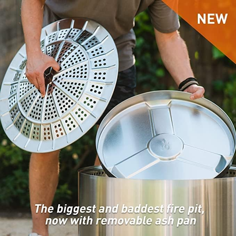 Solo Stove Yukon 2.0, Smokeless Fire Pit | Portable Wood Burning Fireplace with Removable Ash Pan, Large Outdoor Firepit - Stainless Steel, H: 43 Cm X Dia: 68.5 Cm, 18.3 Kg image number 1