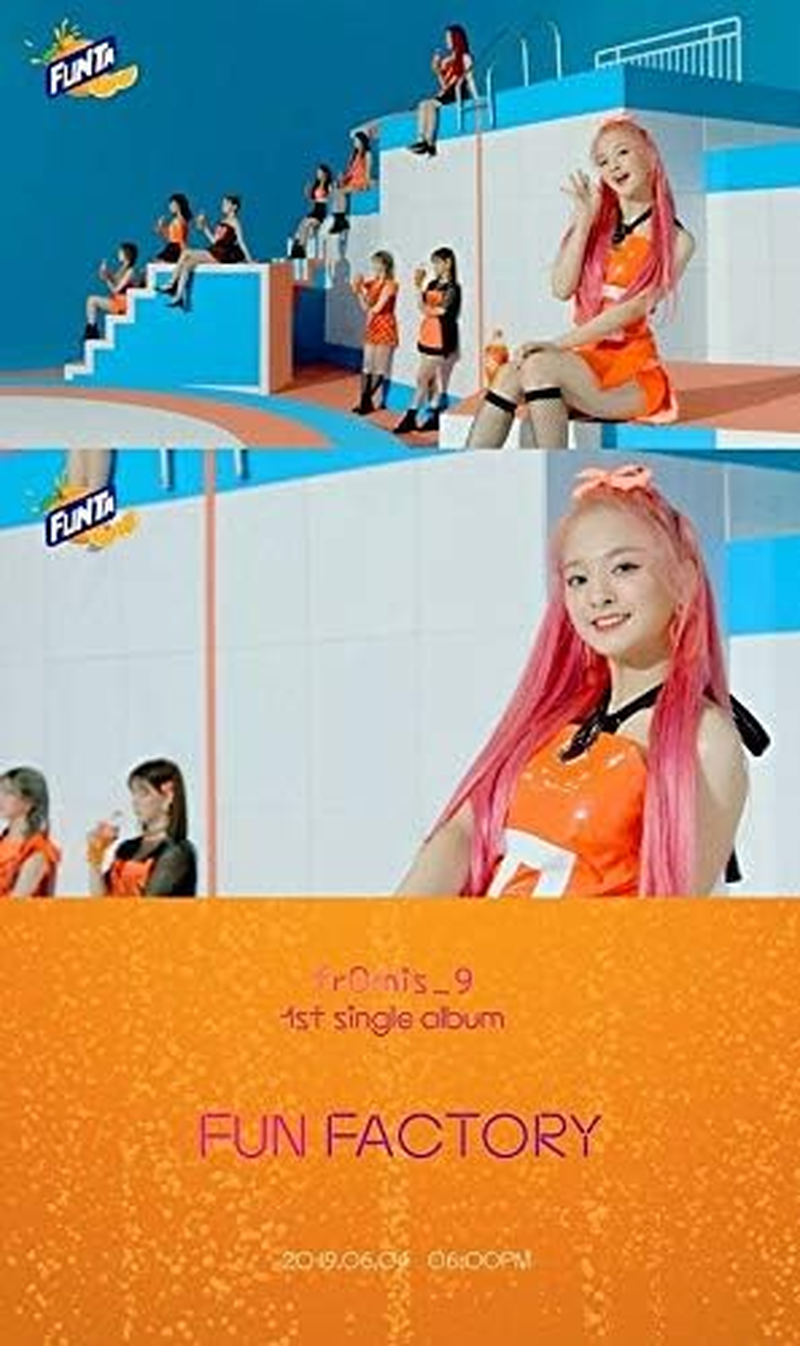 Fromis_9 - [Fun Factory] 1St Single Album Factory Ver Cd+84P Photobook+2P Photocard+1P Pre-Order Item(Drawing Clear Sticker)/On+Tracking K-POP Sealed image number 1