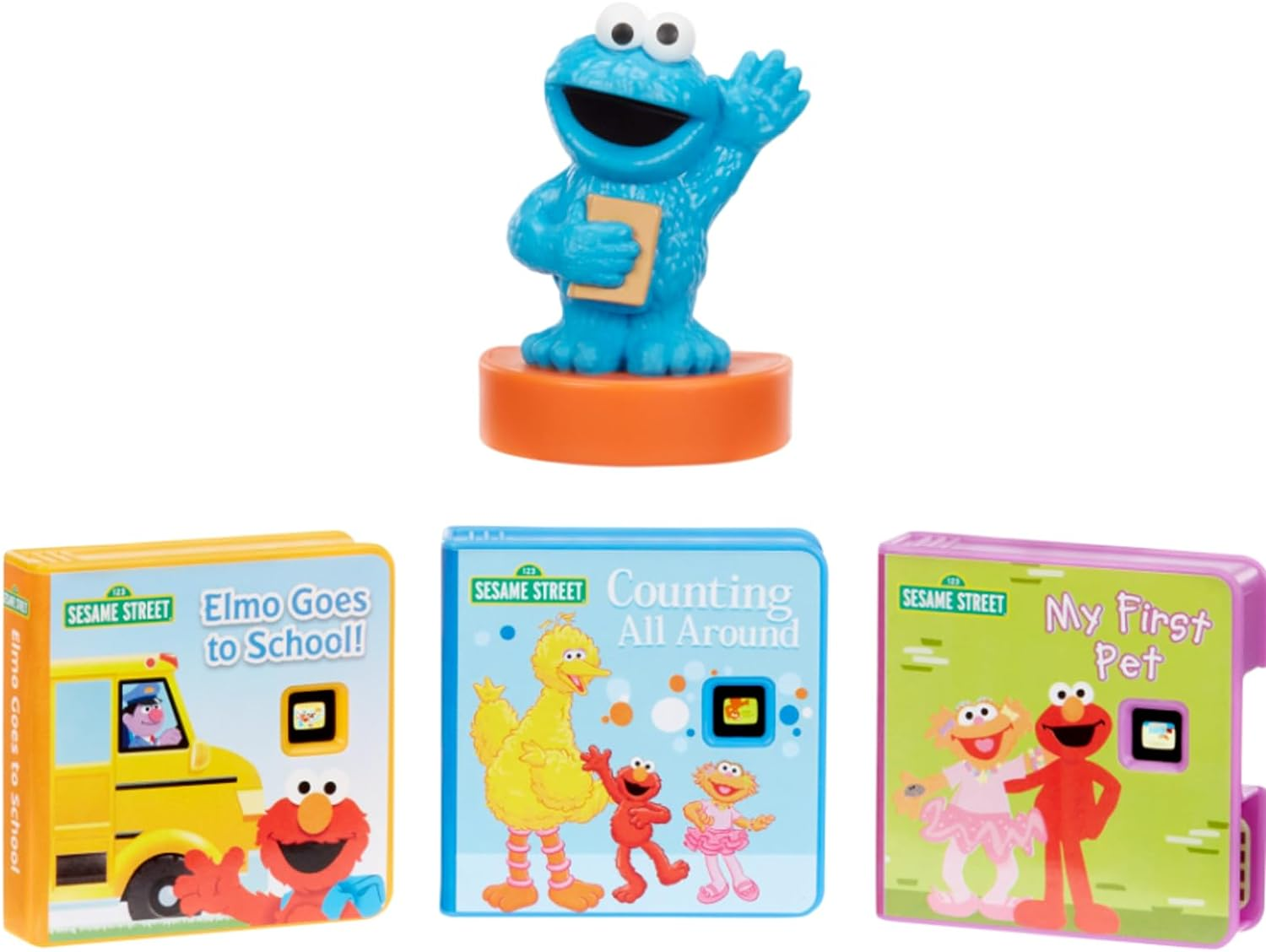 Little Tikes Story Dream Machine Sesame Street Cookie Monster & Friends Story Collection, Storytime, Books, Audio Play Character, Gift and Toy for Toddlers and Kids Girls Boys Ages 3+ image number 3
