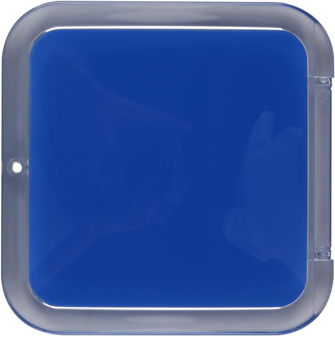 Enwye Folding Square Mini Compact Mirror, Blue Acrylic Case, Pocket Folding Design, 15X Magnification, Cosmetic Mirror for Travel image number 2