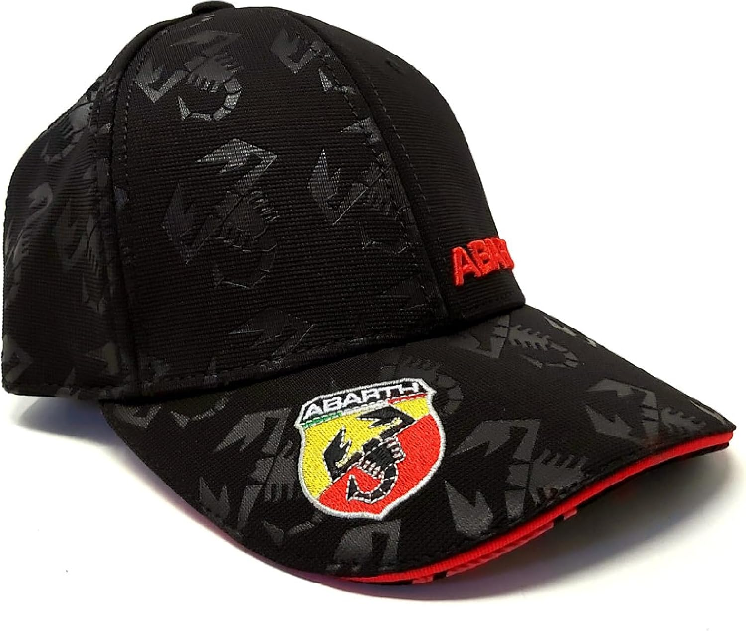 Abarth White Curved Visor Hat